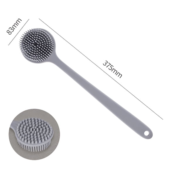 ACDANC Back Scrubber Scrub Long Handle Shower Body Bath Brush Silicone Massage Brush