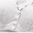 thumbnail image 5 of Pxxlle Wireless Bras for Women Front Closure Supportive Bra Comfortable Full Coverage Everyday Bralettes with Adjustable Straps 46 White, 5 of 9