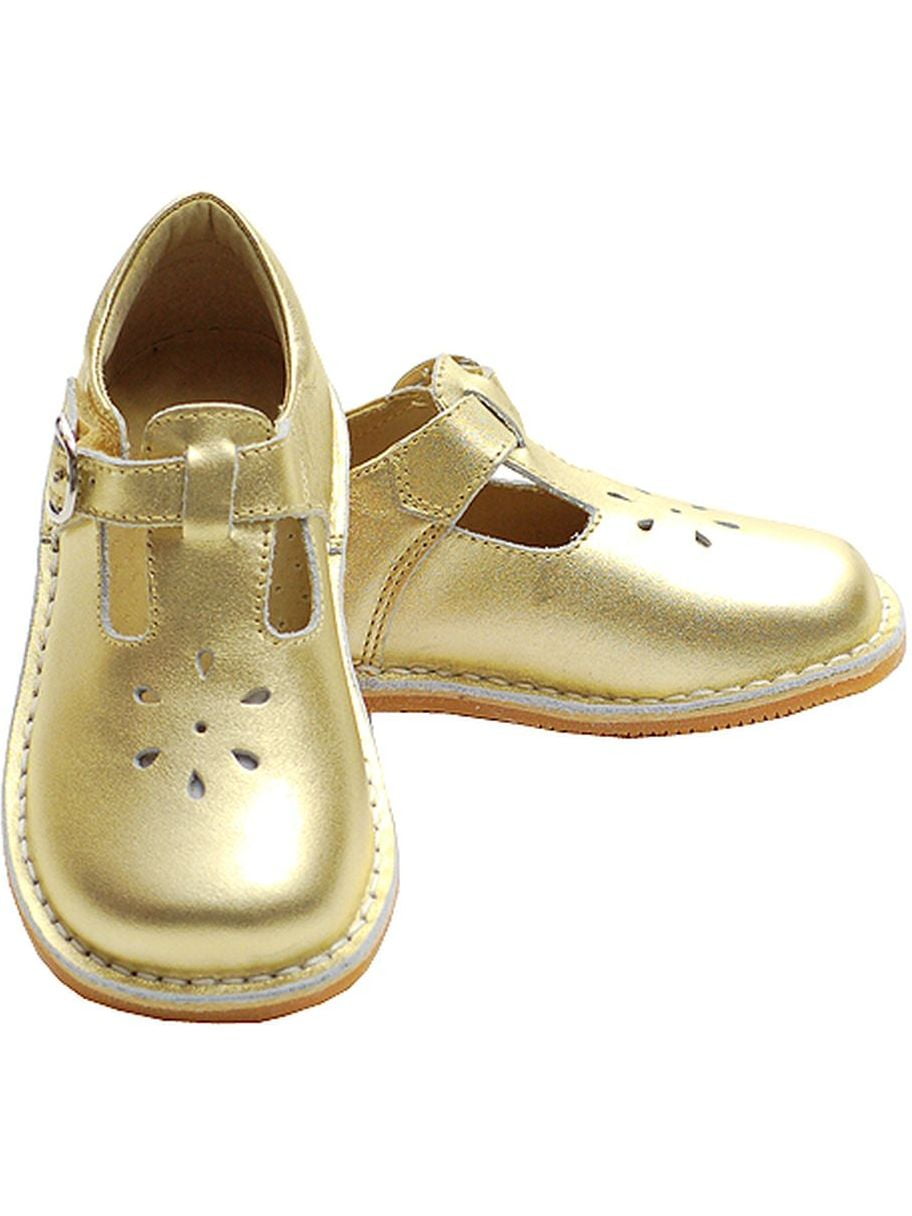 little girls gold dress shoes