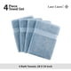 thumbnail image 5 of Toallas de Baño Grandes - Algodón Juego 4, Lujo para Baño, Ducha, Hotel (28"x 54") Azul Cerulean, 5 of 9