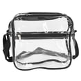 thumbnail image 2 of Sac Fourre-Tout Transparent, Sac Messager Transparent Imperméable avec Fermeture Éclair en PVC pour Voyage, 2 of 7