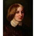 thumbnail image 2 of Piotr Michałowski 20x23 Black Ornate Framed Double Matted Museum Art Print Titled: Portrait of Jozefa Ostrowska (circa 1850), 2 of 5