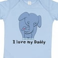 thumbnail image 4 of Inktastic I Love My Daddy Elephant Blue Boys Baby Bodysuit, 4 of 5