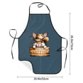 thumbnail image 3 of Funny Easter Apron for Women Men - Cute Bunny & Eggs Kitchen Apron with Pockets - Waterproof Cooking Bib for BBQ Baking Gardening Cafe, Easter Decor 2026, Easter Bunny Accessories, Hostess Gift Ideas, 3 of 9