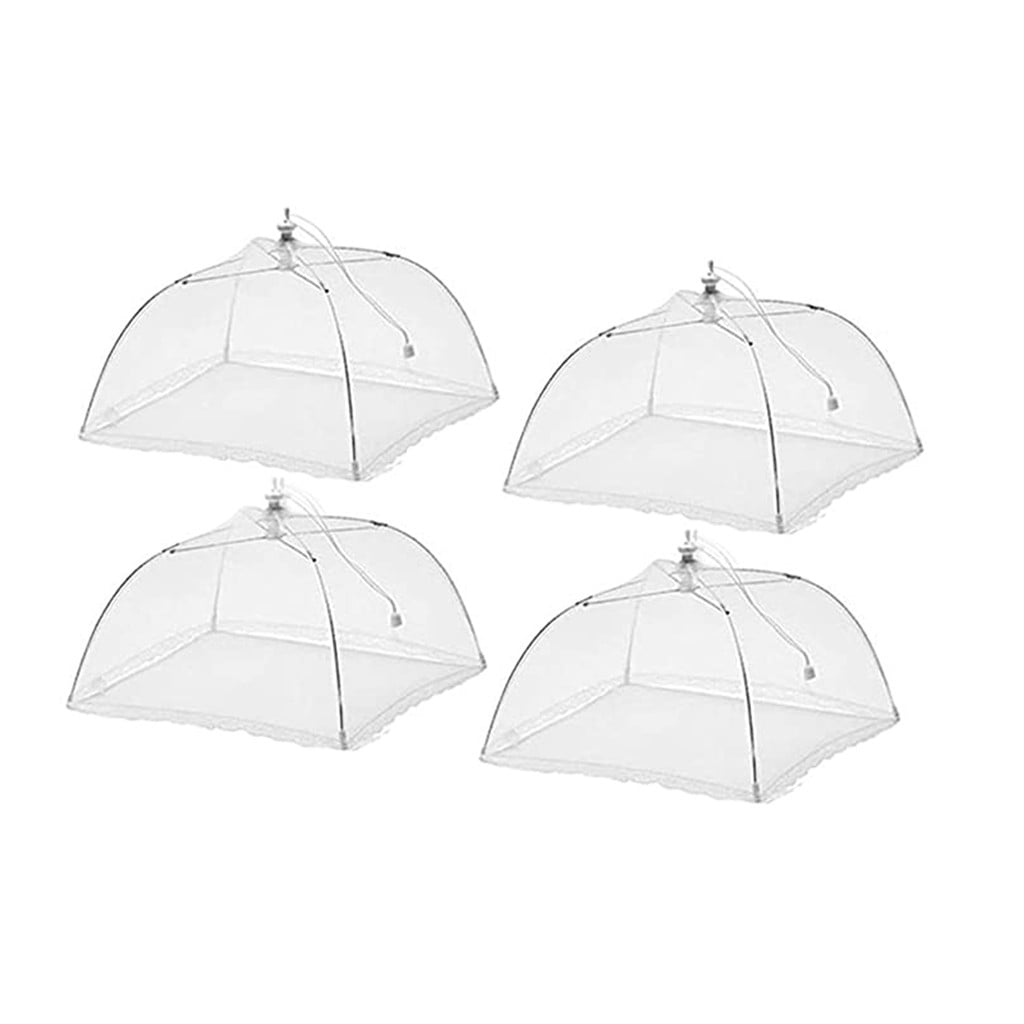 Details about   Jumbo  Mesh Picnic Food Umbrella Cover Protector Tent Foldable 4 FT Long White 