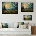 thumbnail image 4 of Designart "The Swaying Cypress A Van Gogh-Inspired Artwork II" Vangogh Print on Natural Pine Wood, 4 of 5