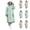 Green, variant on Fancifize Rain Jacket for Teen Girls Full Zip Long Raincoat Waterproof Hiking Outdoor Outerwear with Pockets