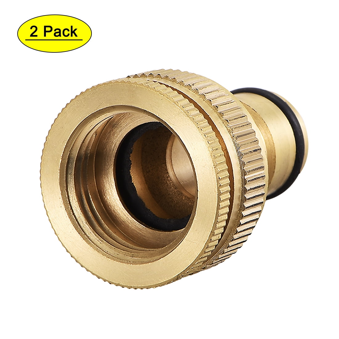 2in1 Brass Quick Connector 1/2" to 3/4" G Female Pipe Fitting Adapter