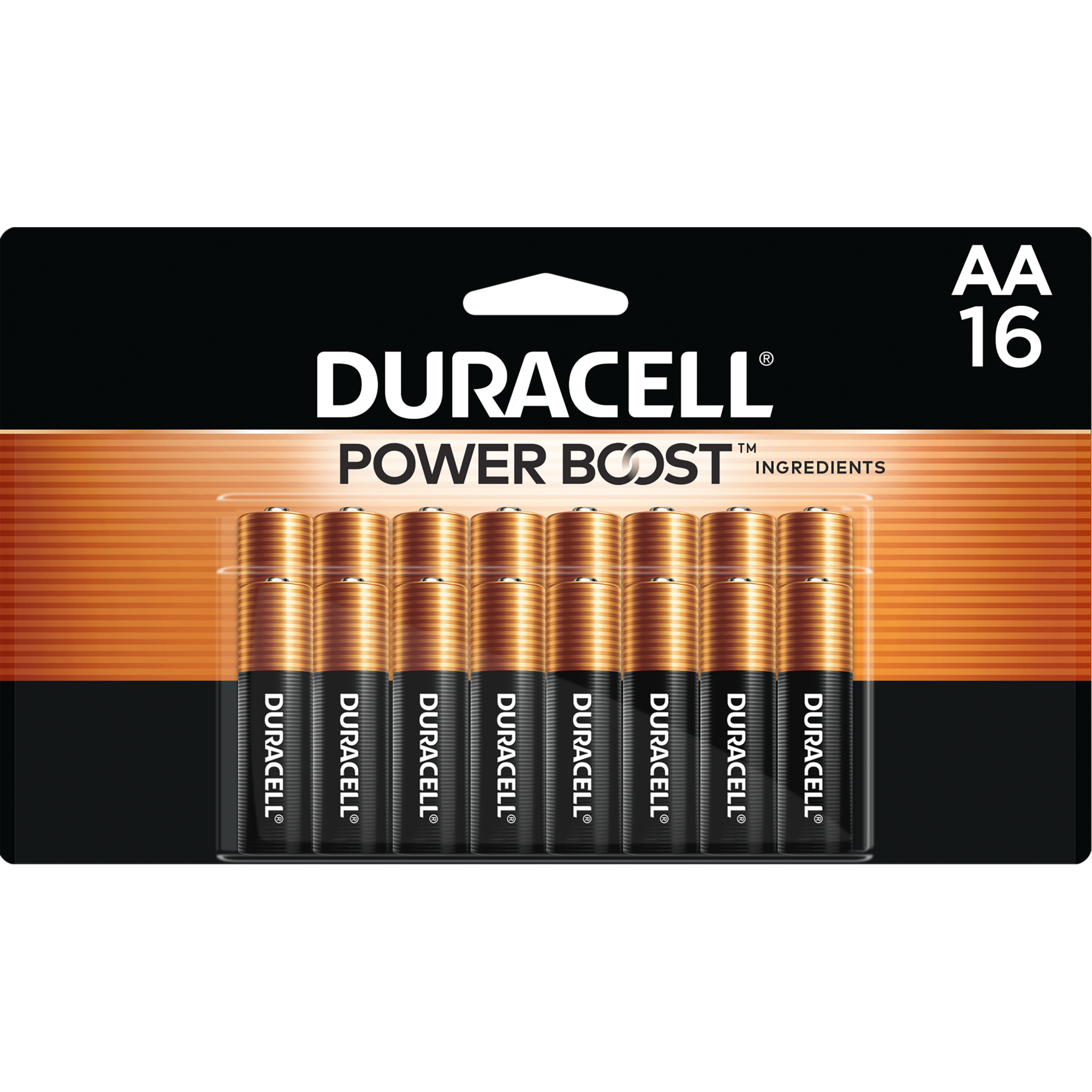 Duracell Coppertop AA Battery with POWER BOOST™, 16 Pack Long-Lasting Batteries