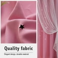 thumbnail image 6 of Joqmia Star Cutout Kids Window Blackout Curtains for Girl Bedroom Window Room Darkening Curtains & Drapes Baby Nursery Curtains 2pcs, 6 of 6