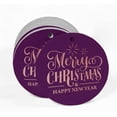 thumbnail image 2 of Inkdotpot Real Rose Gold Foil Merry Christmas & Happy New Year Text Tags Favor Hang Paper Tags 50 Pieces, 2 of 7