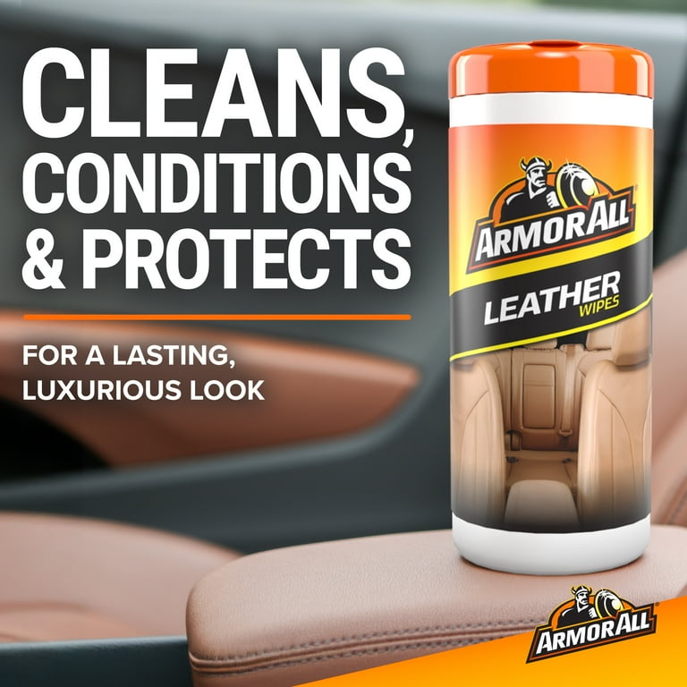 Armor All Leather Care Automotive Wipes - 30 Count - Walmart.com