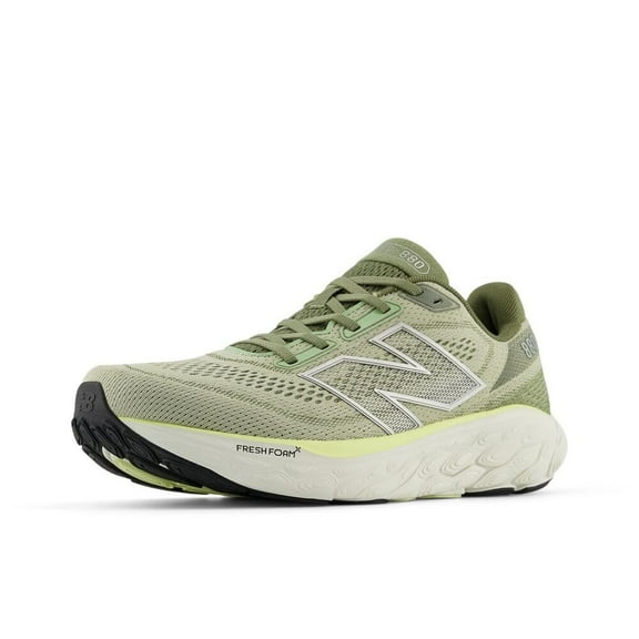 New Balance Men's M880J14 Running Shoe, Olivine/Silver Metallic/Limelight, 8.5 X-Wide