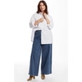 thumbnail image 4 of June + Vie Women's Plus Size Poplin La Vie Tunic, 4 of 6