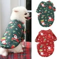 thumbnail image 1 of Windfall Pet Sweatshirt with Christmas Cartoon Pattern, Warm Comfortable Polyester Pet Dog Xmas Costume Puppy Christmas Coat, 1 of 8