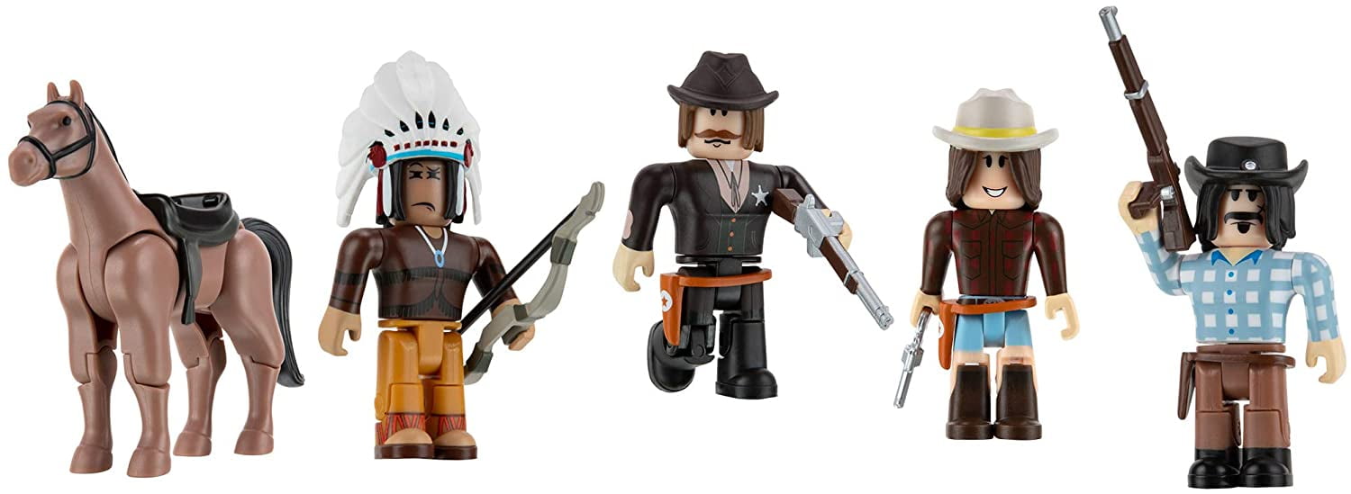 Roblox Action Collection The Wild West Five Figure Pack Includes Exclusive Virtual Item Walmart Com Walmart Com - the wild west roblox best guns