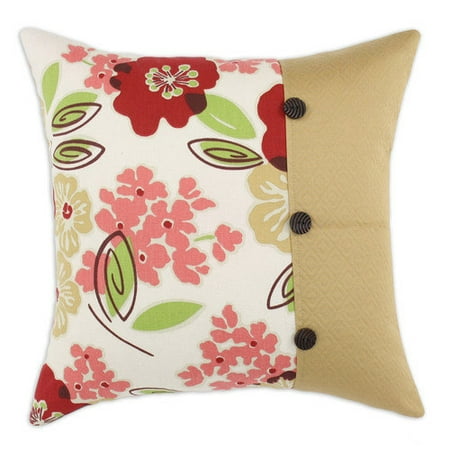 Chooty & Co Sydney Rainforest Hyannis Pieced Cotton/Polyester Pillow