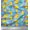 Turquoise Blue, variant on Soimoi Cotton Duck Fabric Leaves & Floral Artistic Print Fabric by Yard 42 Inch Wide