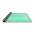 thumbnail image 2 of Ahgly Company Indoor Square Oriental Turquoise Blue Traditional Area Rugs, 4' Square, 2 of 4