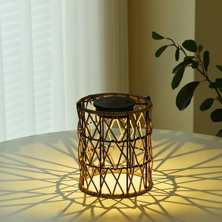 

Xewsqmlo Solar Garden Light Lighting Ornaments Imitation Rattan for Courtyard Living Room