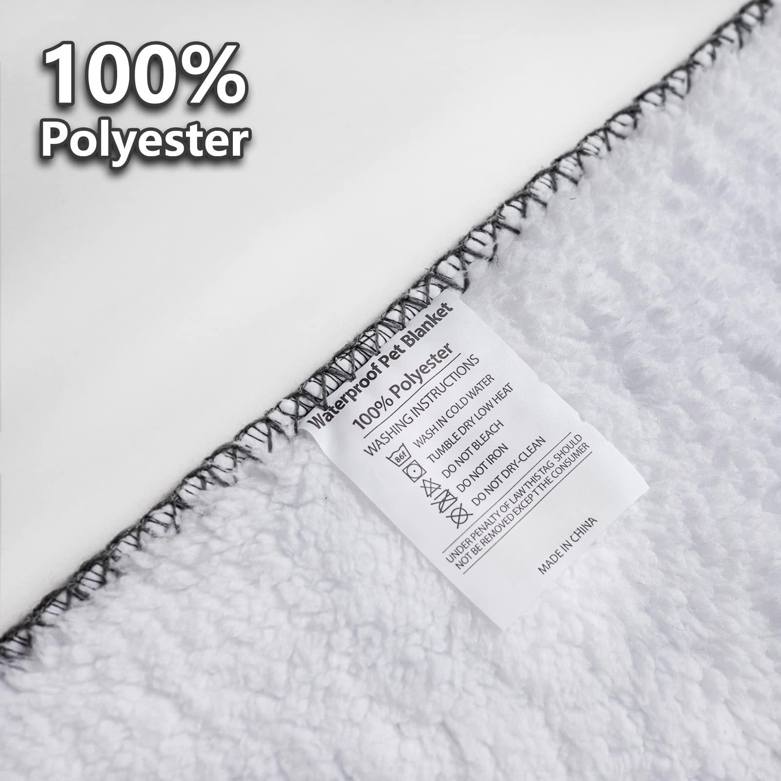 Waterproof Pet Blanket Dog Blankets  Pattern Printing Super Soft Warm Fluffy Facecloth Sofa Car Bed Protector Urine Proof Washable For Puppy Large Dogs & Cats(dog Paw130cm*153cm)