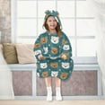 thumbnail image 7 of joogoo Wearable Blanket Hoodie for Bears Stars Flannel Sherpa Pocket 3-14 YR S, 7 of 7