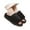 Black, variant on Slippers for Women,Adjustable Linen Slippers For And Outdoor Indoor Comfortable Slides With Hook And Loop Closure,Womens Slippers,Navy,13-14