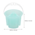 thumbnail image 4 of Miangastore Rectangular Green Plastic 2Pcs 6.01X6.01In, 4 of 8