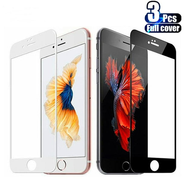 3 piezas de vidrio templado de cubierta completa para iPhone 7 8 6 6S Plus SE 2020 Protector de pantalla para iPhone 13 12 11 XR X XS Max Pro Mini Glass Tan Jianjun unisex