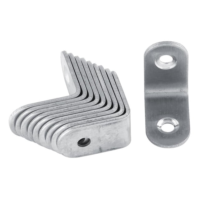 LHCER Support en Acier Inoxydable, 10 Pcs Support de Coin en Acier Inoxydable Angle Droit