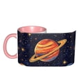 thumbnail image 4 of Planet Galaxy Coffee Mug Fun Custom Ceramic Mugs 11oz Pink, 4 of 5