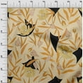 thumbnail image 3 of oneOone Cotton Flex Yellow Fabric Floral Quilting Supplies Print Sewing Fabric By The Yard 40 Inch Wide, 3 of 6