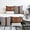 4PCS, variant on Farmhouse Decoration Pillow Covers 18x18 inch Set of 2 Modern Faux Leather and Ticking Stripe Boho Indoor Decor for Couch Sofa