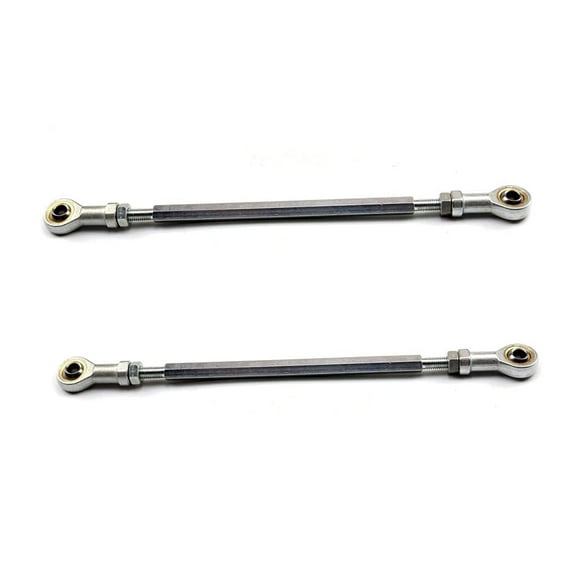 2pcs 275mm (10.8") 8mm Hole Adjustable Steering Tie Rod Ball Joint For DIY ATV Go Kart Parts Steering Column Steering Suspension Drift Trike Quad Buggy 4 Wheeler