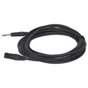 Odyssey OSP125PXM XLR Male to Mono 1/4″ Male Pro Unbalanced Microphone Cable - 25 Feet