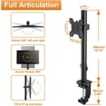thumbnail image 3 of Single Fully Adjustable Monitor Arm Stand Mount Fits One Screen lbs for Monitor Computer Screen VESA (MD)\u, 3 of 8