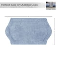 thumbnail image 2 of HOME WEAVERS Waterford Collection Cotton Tufted Bath Rug, 17" x 24", Blue, 2 of 9