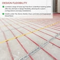 thumbnail image 3 of LuxHeat 80 Sqft (120v) Electric Radiant Floor Heating Cable Kit For Under Tile, Includes Programmable Floor Thermostat with Built-in GFCI, 3 of 9