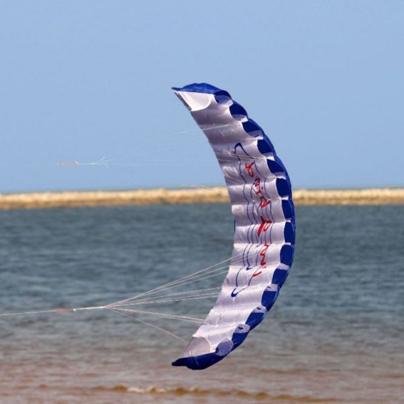 NEW 1.8m Dual Line Parafoil Parachute Stunt Sport Beach Outdoor Toys PURPLE kite 