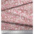 thumbnail image 2 of Soimoi Tissu Viscose Georgette à Pois et Roses Imprimé Floral au Mètre 42 Pouces de Large, 2 of 3