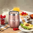 thumbnail image 4 of Gifts for Grandma Grandma''s Sippy Cup Wine Tumbler with Lid, Birthday Mother''s Day Gifts for Grandma Grandmother New Best Grandma Nana, 12 Oz Insulated Stainless Steel Tumbler with Straw, Rose Gold, 4 of 6