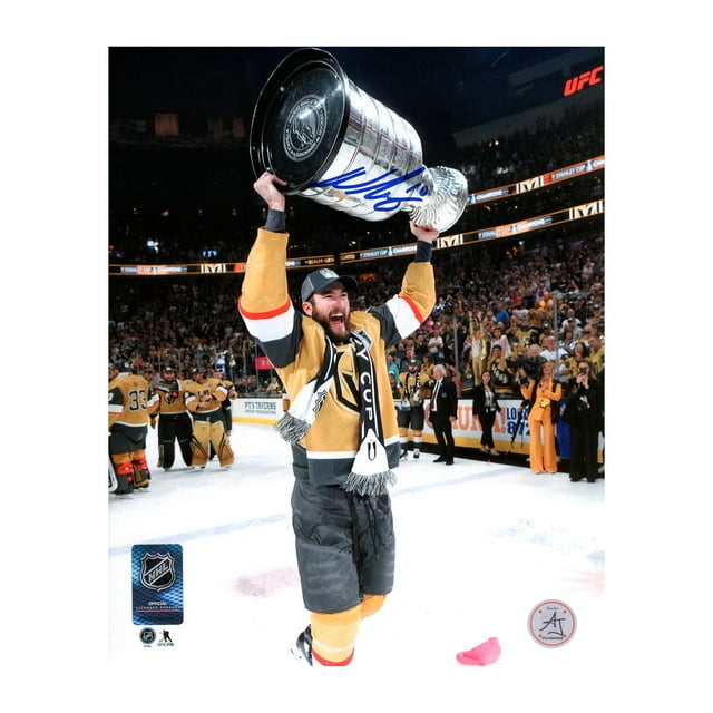 Nic Roy Photo 8x10 de la Coupe Stanley des Golden Knight de Vegas Autographiée