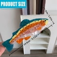 thumbnail image 5 of Multiuse Fish Shape Hair Claw Clip Acetate Hair Clamp Nonslip Hair Holder for Secure Hold and All Matching Headwear, 5 of 15