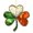 A, variant on Holloyiver ABC 4 Inch Irish Four Leaf Clover Acrylic Hanging Ornament, Window Suncatcher for Tree Door Wall Festive Holiday Decoration Home Indoor Outdoor (Style A)