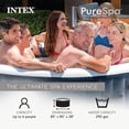 thumbnail image 3 of INTEX 28431EH PureSpa Plus Bubble Massage Spa Set with Energy Efficient Cover, 85" x 28", 3 of 8