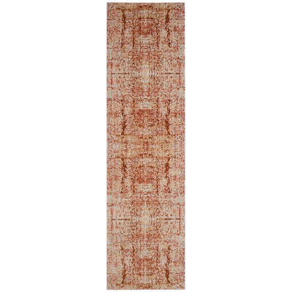 Safavieh Transitional Mystique Polyester Area Rug-Color:Rose/Multi,Shape:Runner,Size:2'-3" X 8'