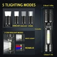 thumbnail image 3 of (2 Pack) 990000000 Lumens Rechargeable Flashlights, Super Bright Flashlight with 5 Modes and Zoomable, IPX7 Waterproof, Usb LED Flashlight for Emergencies, Camping, Home, 3 of 16
