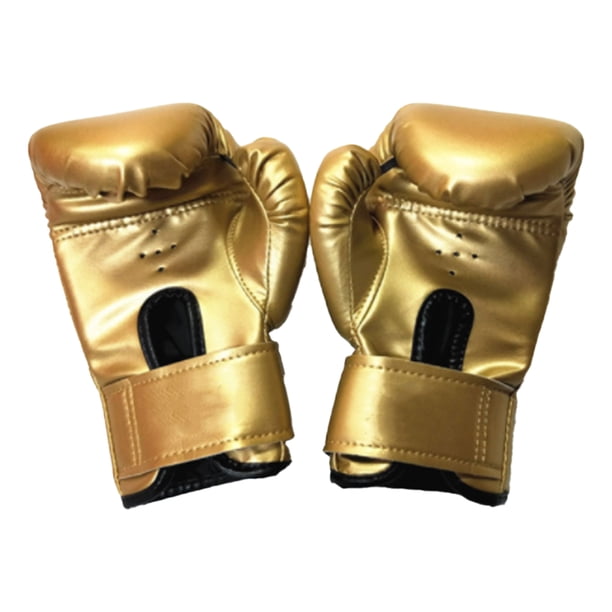 Advancent 1 par de guantes de boxeo para niños, Sparring, gimnasio, guantes para niños, Protector de manos acolchado profesional para Boxeo Oro