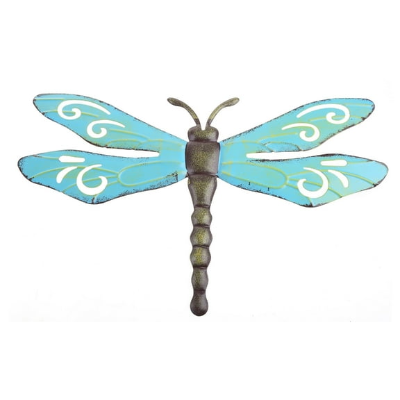 Necvior Metal Dragonfly Wall Decoration Garden Fence Outdoor Wall Art for Ideal Gift