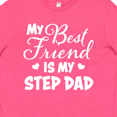 thumbnail image 4 of Inktastic My Best Friend is My Step Dad with Hearts Youth T-Shirt, 4 of 5